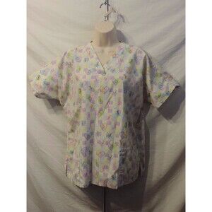Curious George Scrub Top Women's Shirt Size Medium